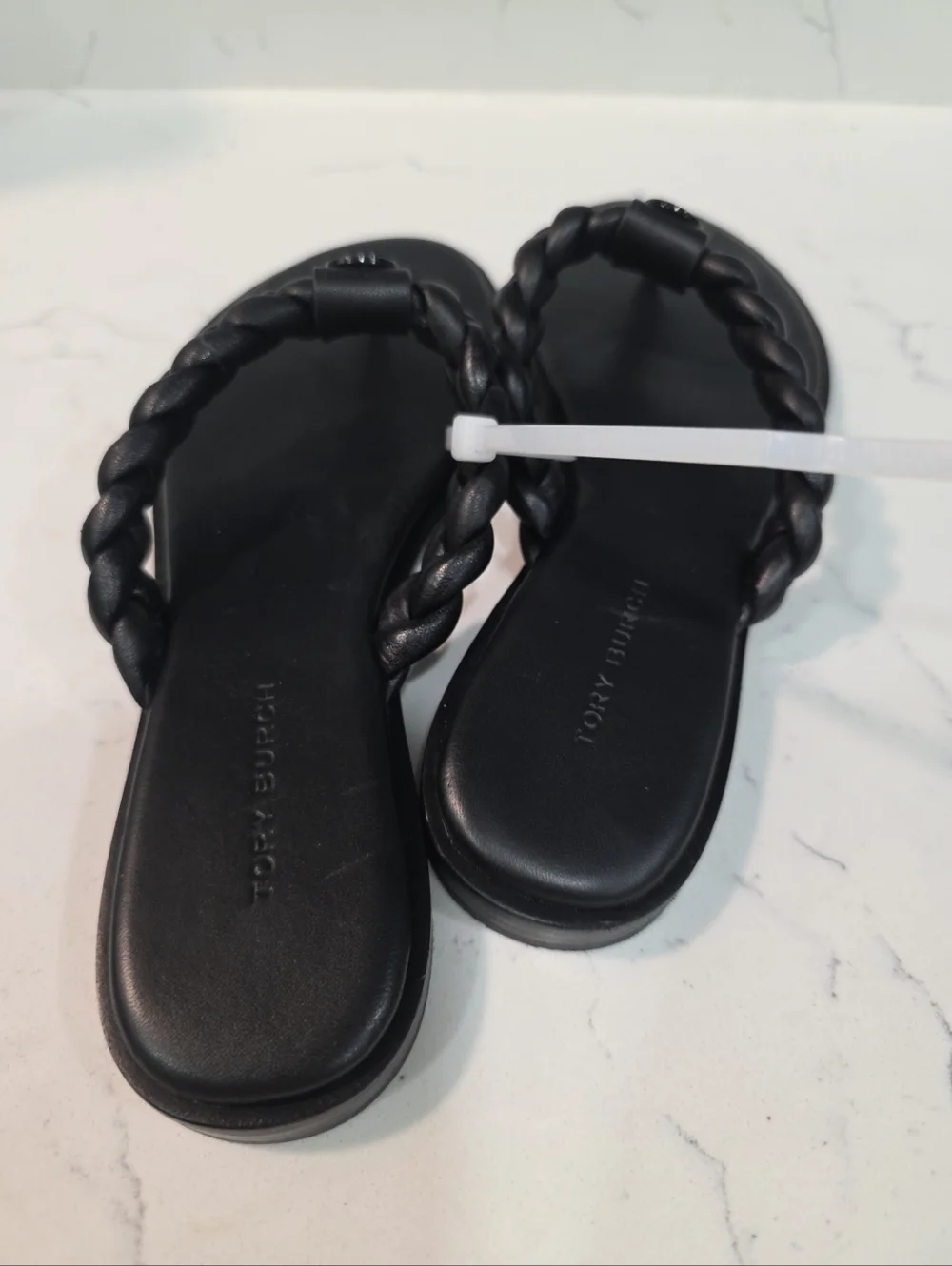 Tory Burch Braided Benton Leather Thong Sandal size 5.5 - Picture 6 of 8
